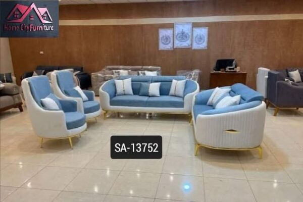 Beautiful blue and white sofas