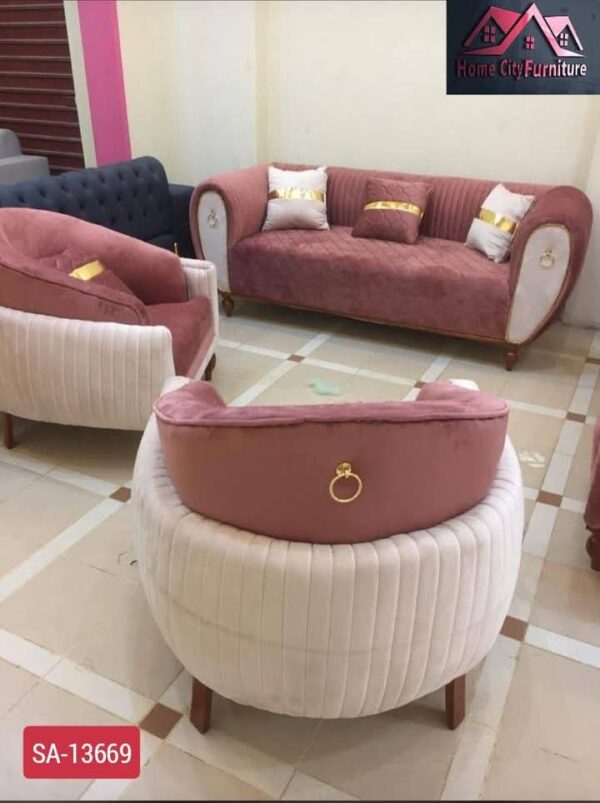Beautiful pink and white sofas