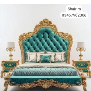 Blue theme poshish bed