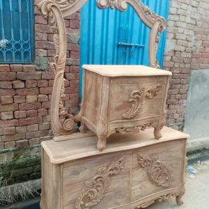 Dressing table desigine withe white side table