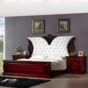Luxury white poshish bed