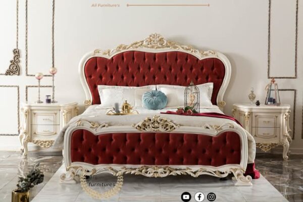 Red poshish bed