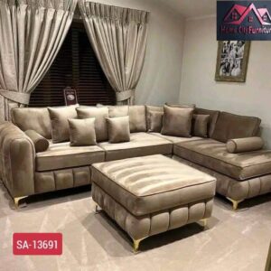 Round sofa with four seater