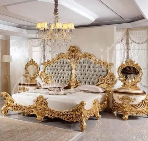Beautiful white poshish bed