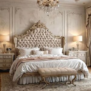 Simple white bed