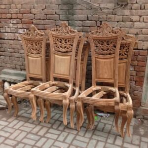 Simple wooden chairs