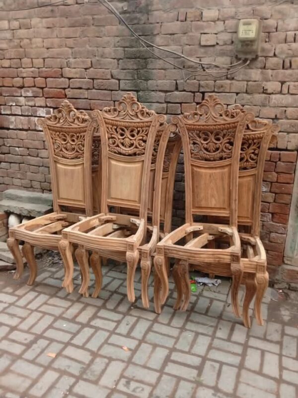 Simple wooden chairs
