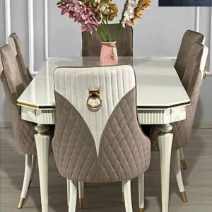 Luxury dining table with four chairs