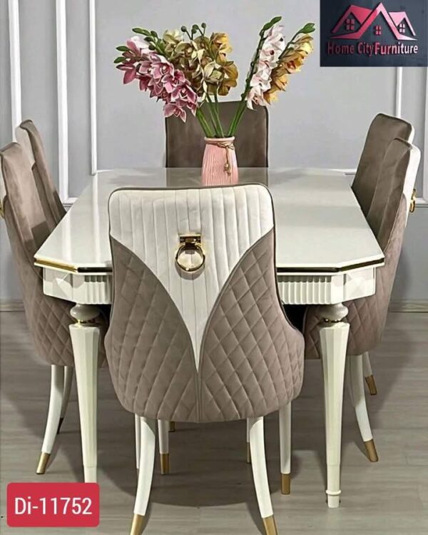 Luxury dining table with four chairs