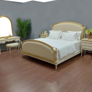 White theme bed